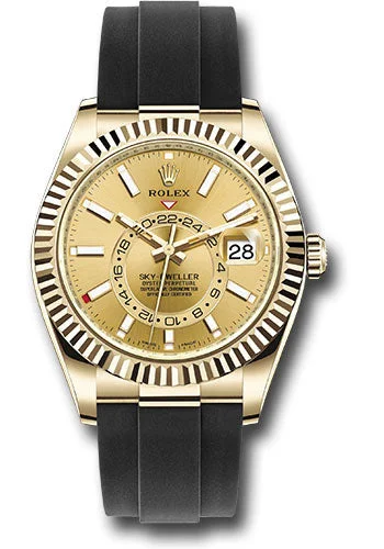 Digital Watches with Timer FunctionRolex Yellow Gold Sky-Dweller Watch - Champagne Index Dial - Oysterflex Bracelet - 2020 Release - 326238 chi