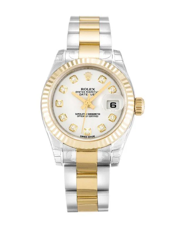 Watches with Glossy Finish Cases for a Shiny AppealReplica Rolex Datejust Lady 179173/5