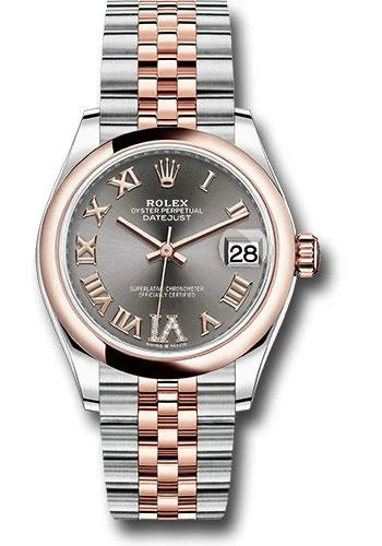 Watches with GMT FunctionRolex Steel and Everose Gold Datejust 31 Watch - Domed Bezel - Mother-Of-Pearl Diamond Dial - Jubilee Bracelet - 278241 dkrhdr6j