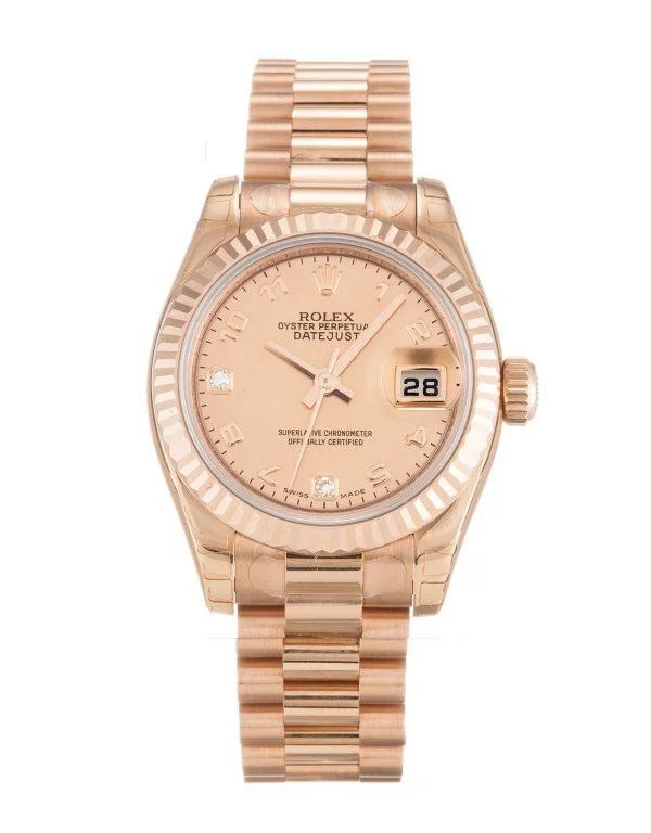 Luxury Quartz Watches with High-End MovementsReplica Rolex Datejust Lady 179175F