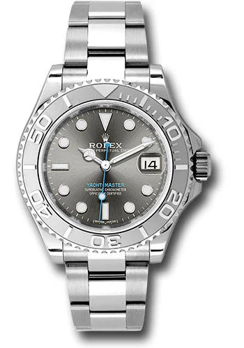 Casual Watches for Weekend OutingsRolex Steel and Platinum Rolesium Yacht-Master 37 Watch - Dark Rhodium Dial - 268622 dkrh