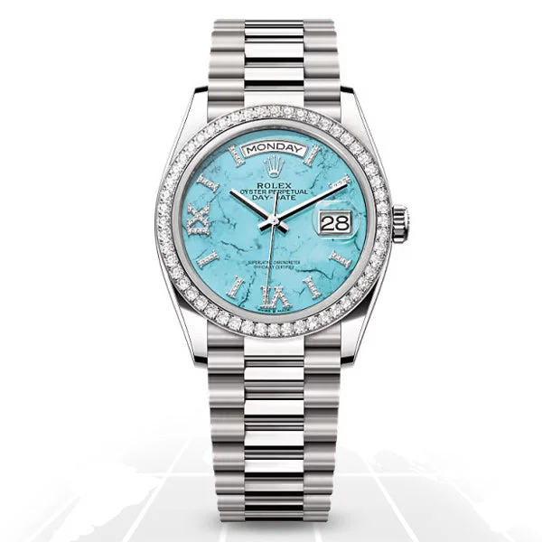 Budget-Friendly Quartz Watches for StudentsRolex	Day-Date 36 "Turquoise"	128349RBR