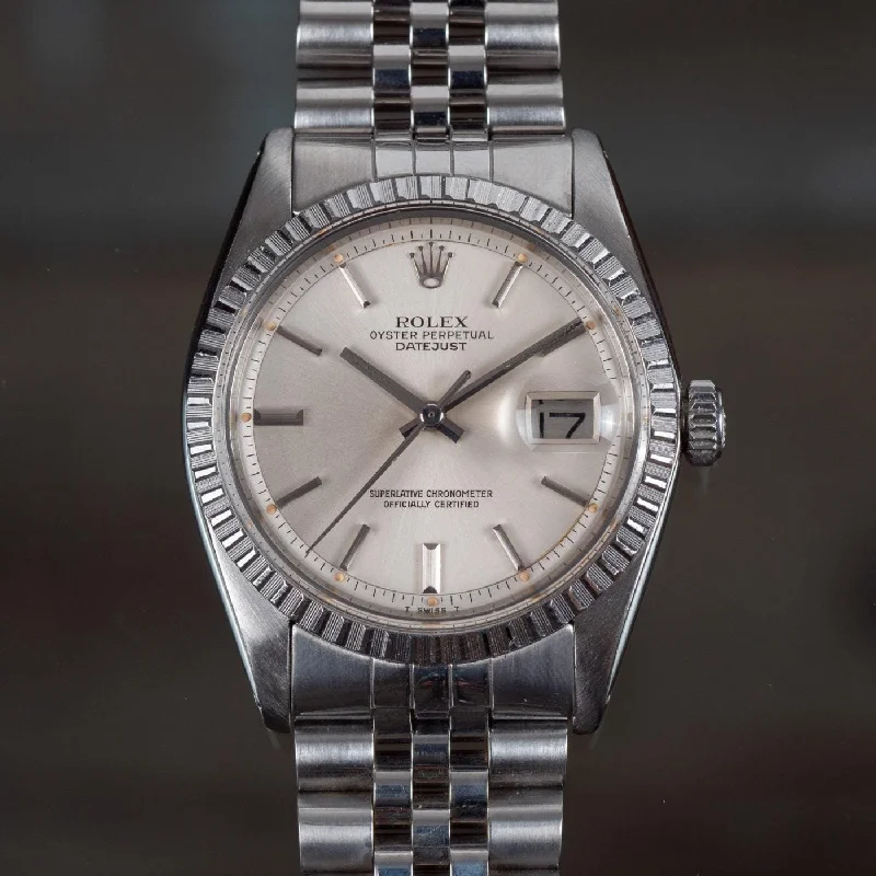 Women’s Dress Watches with Elegant StrapsROLEX Datejust 1603 SS/WG Cal.1570 Completely serviced