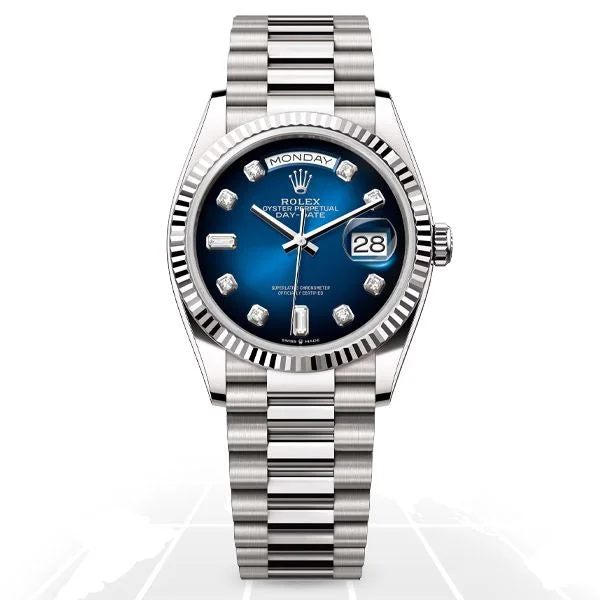 Luxury Brand Automatic Watches for MenRolex	Day-Date 36 "Blue Ombre" 128239