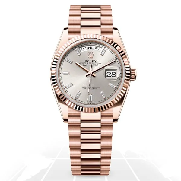 Diamond-Encrusted Luxury Watches for Special OccasionsRolex	Day-Date 36 "Baguette" 128235