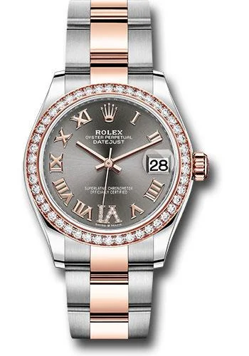 Budget-Friendly Quartz Watches for StudentsRolex Steel and Everose Gold Datejust 31 Watch - 46 Diamond Bezel - Dark Rhodium Diamond Roman VI Dial - Oyster Bracelet - 278381RBR dkrhdr6o