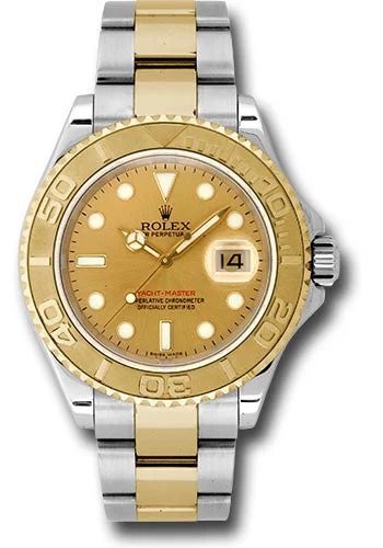 Traveler’s Watches with World Time FunctionRolex Steel and Yellow Gold Yacht-Master 40 Watch - Champagne Dial - 16623 ch