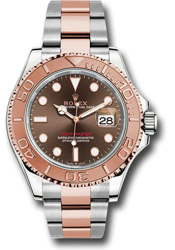 Watches with Silicone Straps for a Soft FeelRolex Steel and Everose Gold Yacht-Master 40 Watch - Chocolate Dial - 3235 Movement - 126621 cho