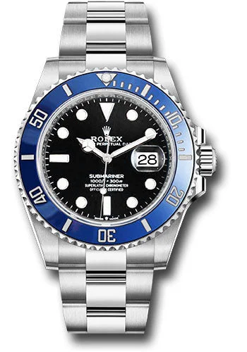 Hybrid Smartwatches with Traditional Watch AestheticsRolex White Gold Submariner Date Watch - The Blueberry - Blue Bezel - Black Dial - 2020 Release - 126619LB