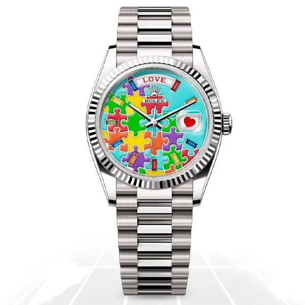 Dressy Watches for Evening EventsRolex	Day-Date 36 "Emoji" Puzzle Dial 128239