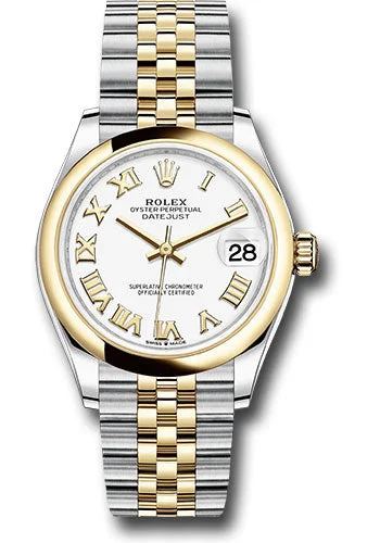 Limited Edition Watches for Exclusive CollectorsRolex Steel and Yellow Gold Datejust 31 Watch - Domed Bezel - White Roman Dial - Jubilee Bracelet 278243 wrj