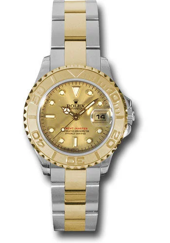 Stainless Steel Bracelet Watches for DurabilityRolex Steel and Yellow Gold Lady Yacht-Master 29 Watch - Champagne Dial - 169623 ch