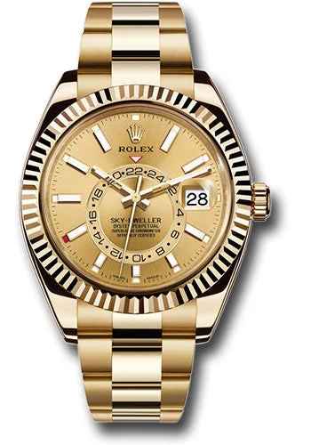 Budget-Friendly Quartz Watches for StudentsRolex Yellow Gold Sky-Dweller Watch - Champagne Index Dial - Oyster Bracelet - 326938 chi