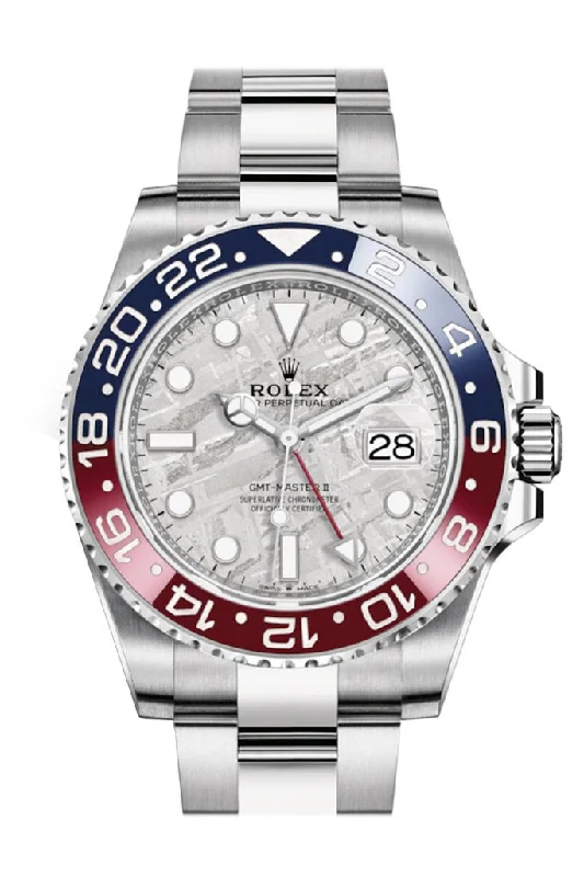 Solar-Powered Watches for Eco-Conscious UsersRolex GMT-Master II White Gold Meteorite Dial Men's Watch 126719BLRO 126719