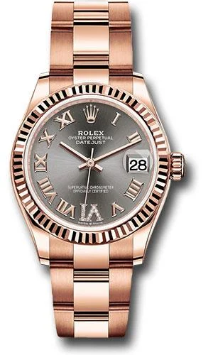 Hybrid Smartwatches with Traditional Watch AestheticsRolex Everose Gold Datejust 31 Watch - Fluted Bezel - Rhodium Diamond Six Dial - Oyster Bracelet - 278275 dkrhdr6o