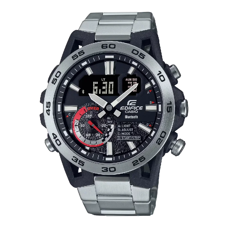 Watches with Sword-Style Hands for a Distinctive LookEdifice Mens 100m Bluetooth Sospensione - ECB-40D-1ADF