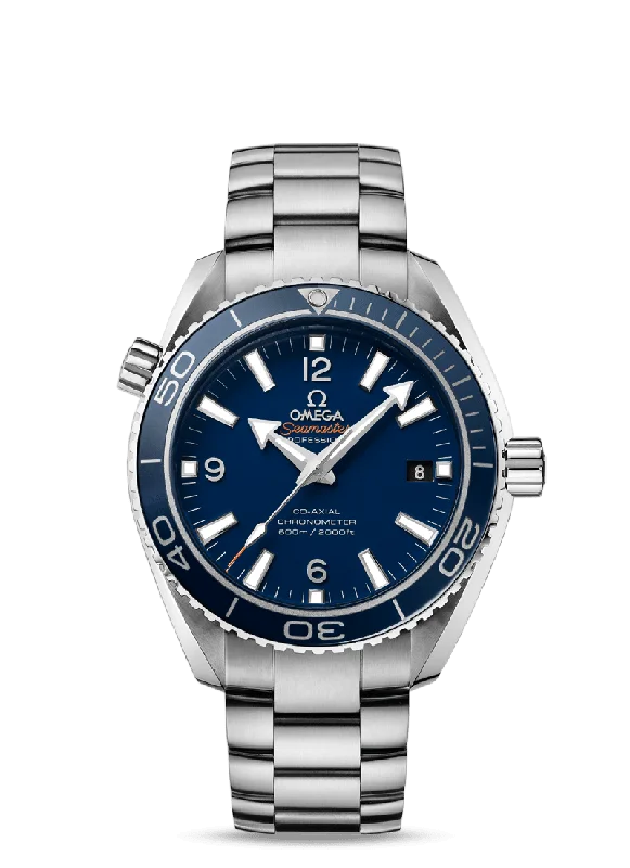 Watches with Gold Plated Cases for a Luxurious LookOmega Seamaster Planet Ocean Liquidmetal Blue Titanium 42