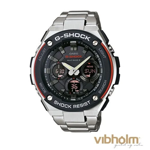 Minimalist Analog Watches for Everyday WearCASIO - G-Shock Herreur - stål/sort resin GST-W100D-1A4ER