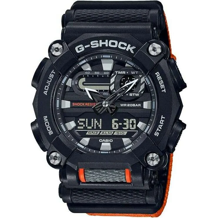 Limited Edition Watches for Exclusive CollectorsCASIO G-SHOCK ANALOG DIGITAL BLACK & ORANGE MEN WATCH GA-900C-1A4JF