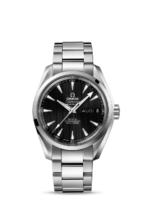 Mechanical Watches with Hand-Winding MechanismOmega Seamaster Aqua Terra 150M Co‑Axial Annual Calendar 38.5 mm