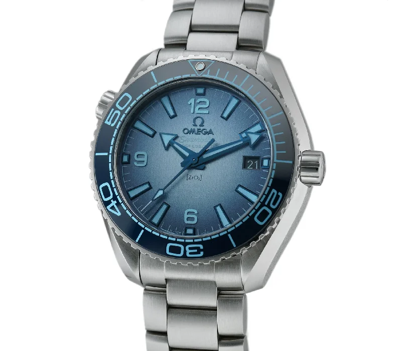 Waterproof Diving Watches with Rotating Bezel40mm Planet Ocean 600M Summer Blue Dial Steel