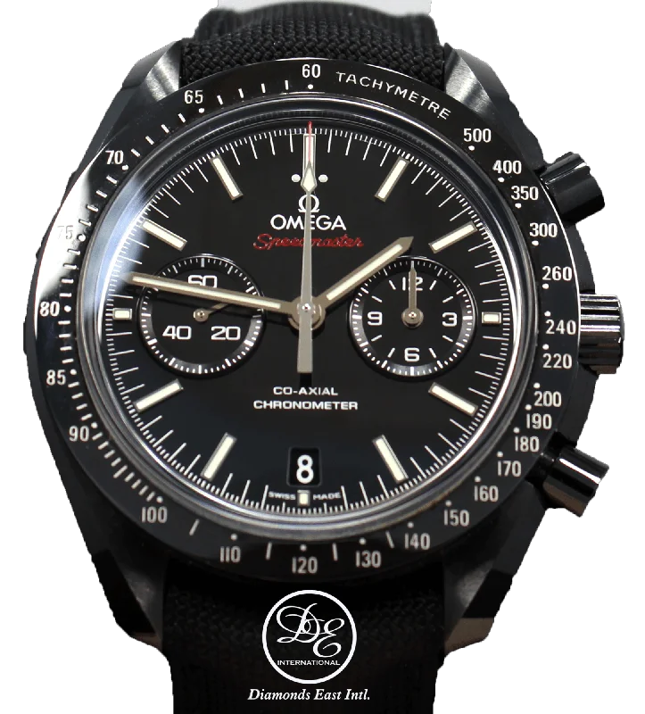 Watches with Embossed Dials for a Textured LookOmega SPEEDMASTER MOONWATCH Dark Side of the Moon Chronograph Black Ceramic 311.92.44.51.01.003 BOX/PAPERS