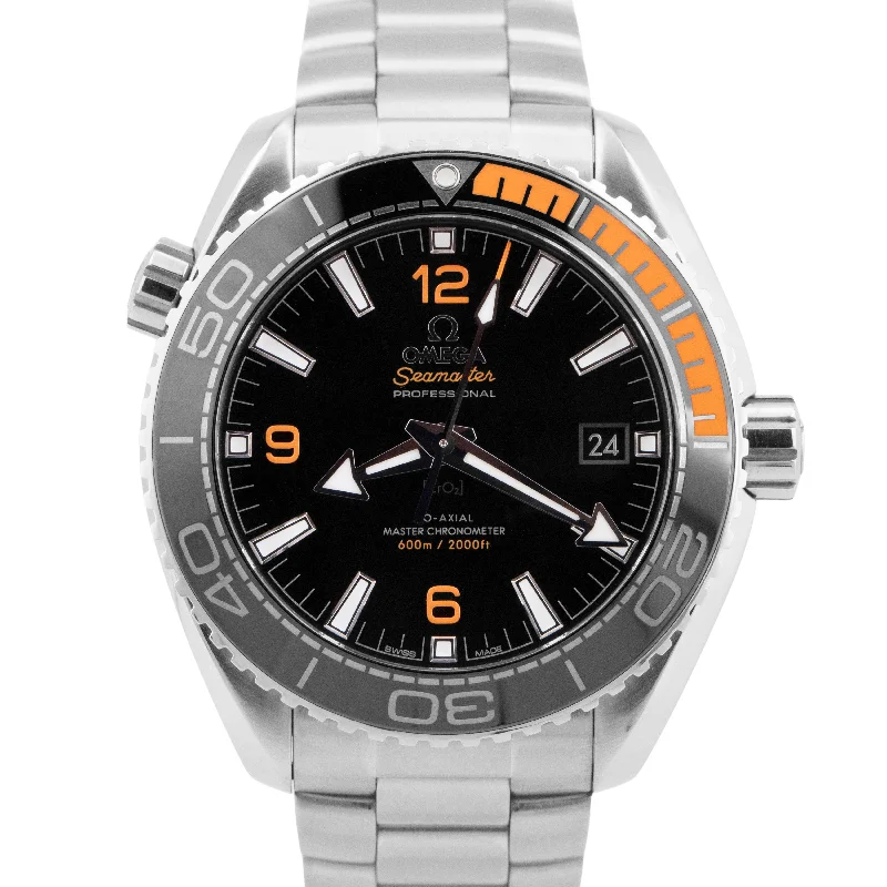 Casual Watches for Weekend OutingsMINT Omega Seamaster Planet Ocean 43.5mm 215.30.44.21.01.002 Ceramic Watch BOX