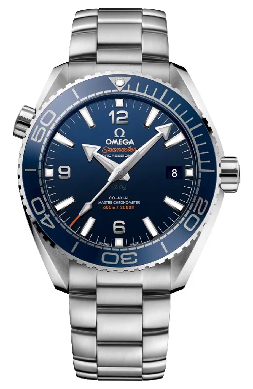 Classic Style Watches for Timeless AppealOmega Seamaster Planet Ocean 600M Automatic Chronometer Stainless Steel Blue Dial Date Divers Mens Watch 215.30.44.21.03.001