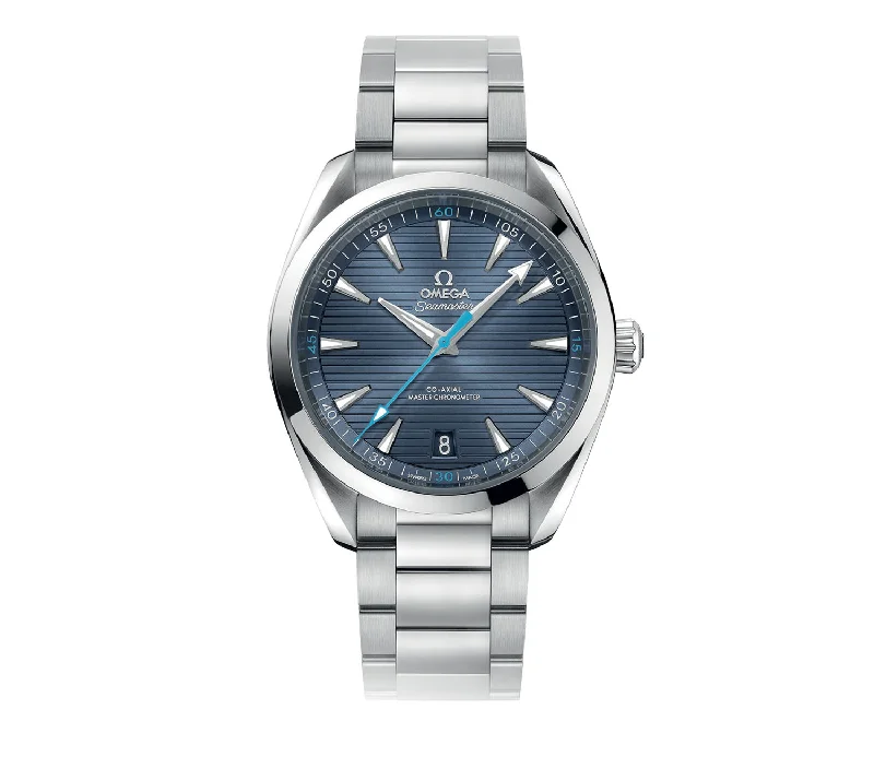 Hybrid Smartwatches with Traditional Watch Aesthetics41mm Aqua Terra 150M Steel Blue Dial Automatic