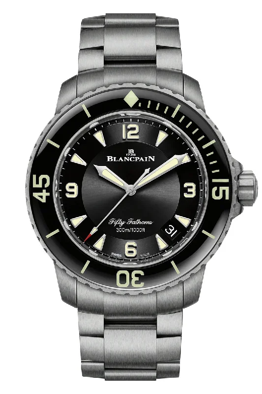 Minimalist Analog Watches for Everyday WearBlancpain Fifty Fathoms Automatic Titanium 5015 12B30 98