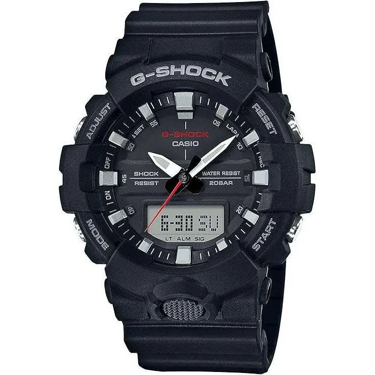 Limited Edition Watches for Exclusive CollectorsCASIO G-SHOCK DOUBLE LED DAY-DATE ANALOG DIGITAL BLACK MEN WATCH GA-800-1AJF