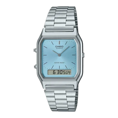 Square Dial Watches with Modern DesignRetro Unisex WR - AQ-230A-2A1MQYDF