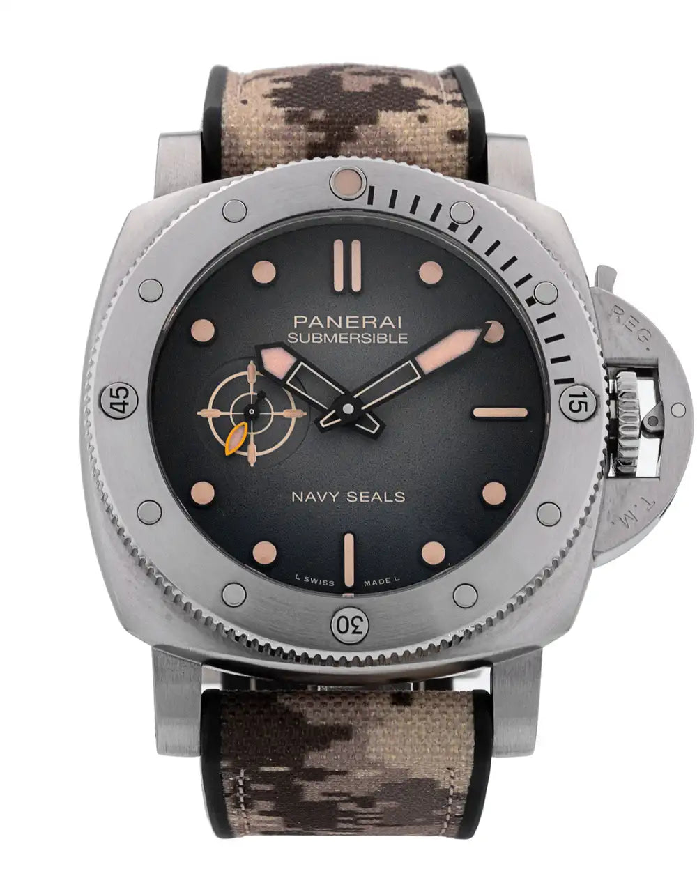 Men’s Watches with Date Display WindowPanerai Submersible QuarantaQuattro Navy Seals Men's Watch