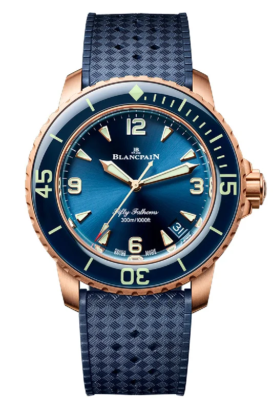 Watches with Sword-Style Hands for a Distinctive LookBlancpain Fifty Fathoms Automatic Red Gold 42mm 5010 36B40 O64A