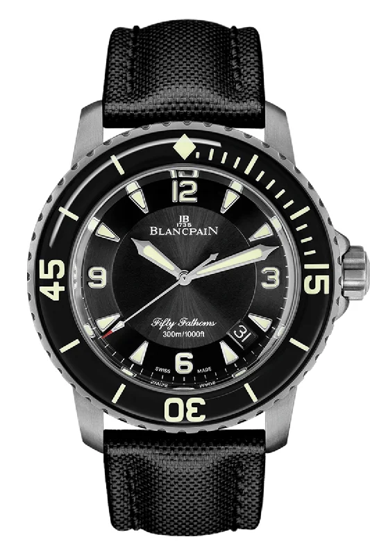 Luxury Brand Automatic Watches for MenBlancpain Fifty Fathoms Automatic Titanium 5015 12B30 B52B