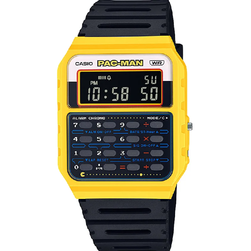 Stainless Steel Mesh Strap Watches for a Sleek LookCasio CA53WPC-1B Pac-Man Collaboration