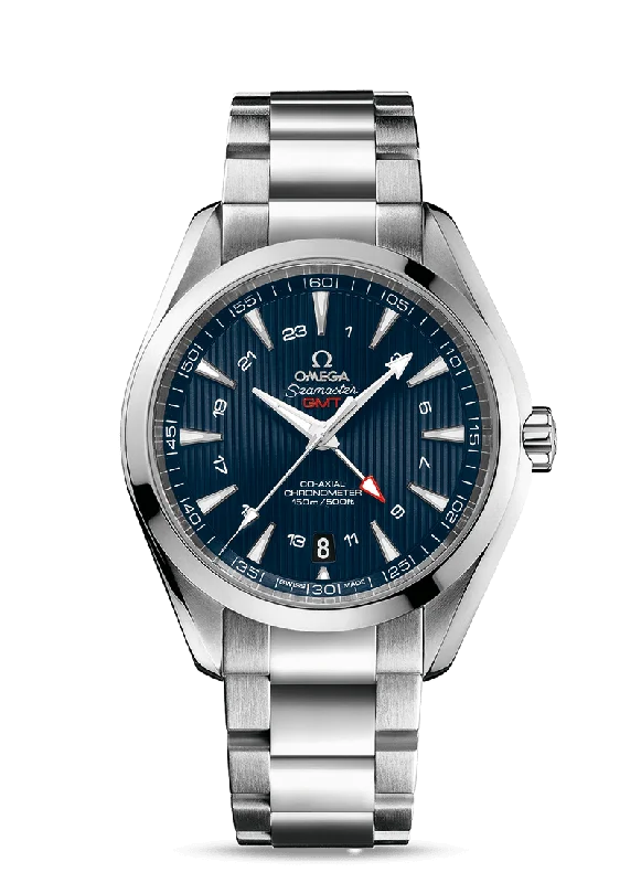 Watches with Braided Straps for a Handmade TouchOmega Seamaster Aqua Terra GMT Blue CoAxial 43mm