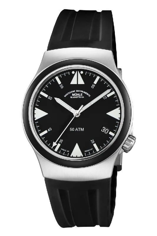 Men’s Dress Watches with Slim ProfilesMühle Glashütte S.A.R. Mission Timer Titan M1-51-03-KB