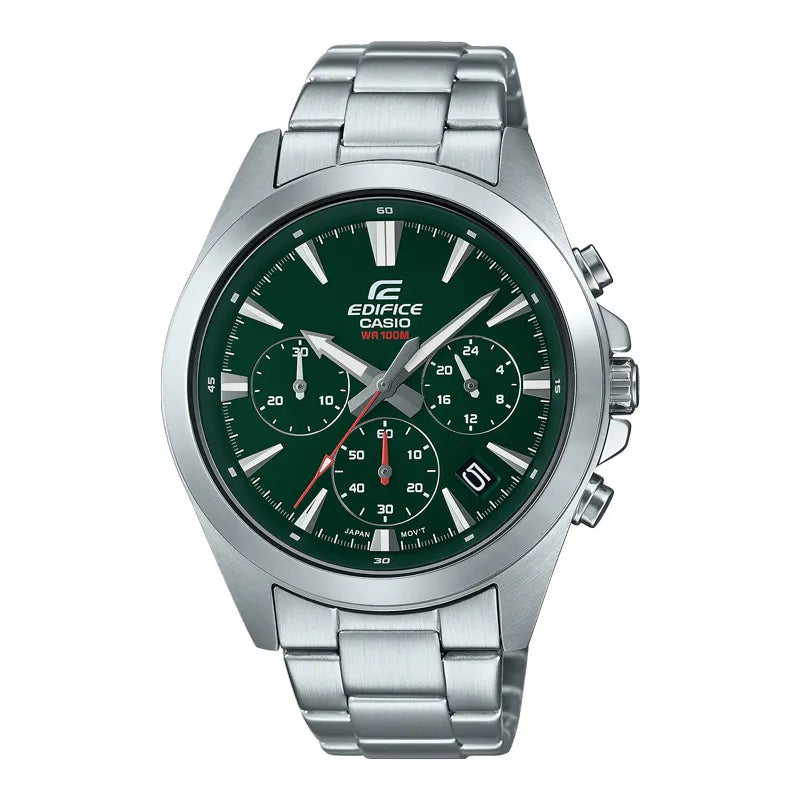 Watches with GMT FunctionCasio Edifice Chronograph Green Dial Men's Watch| EFV-630D-3AVUDF