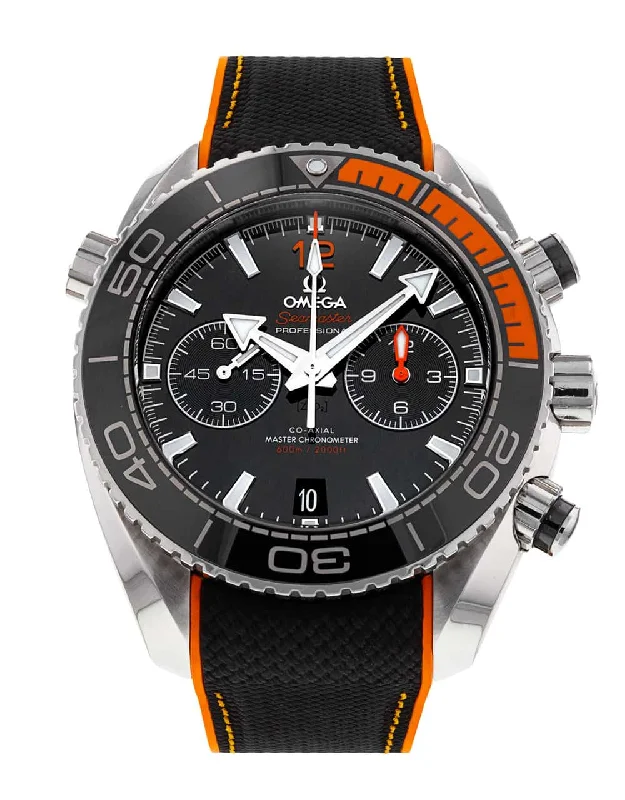 Watches with Silicone Straps for a Soft FeelOmega Planet Ocean Chronograph Men's Watch