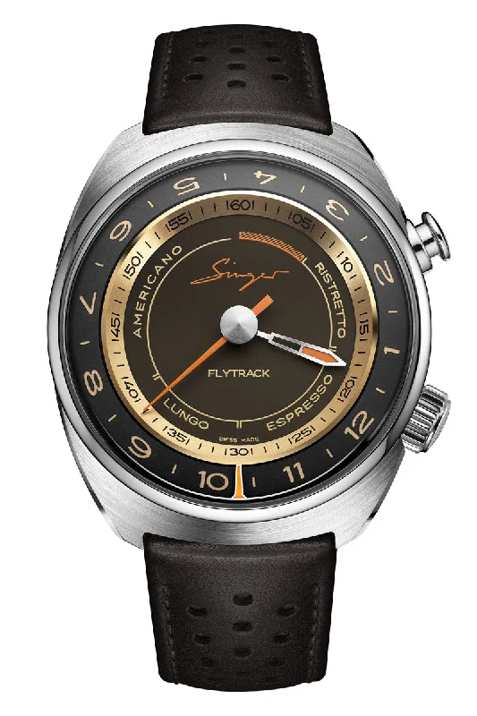 Hybrid Smartwatches with Traditional Watch AestheticsSinger Reimagined Singer Flytrack Barista SR106