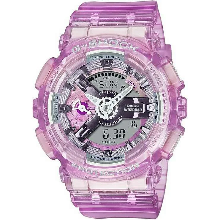 Watches with Heart Rate and Blood Pressure MonitorCASIO G-SHOCK WEB-EXCLUSIVE ANALOG DIGITAL PINK LADIES WATCH GMA-S110VW-4AJF