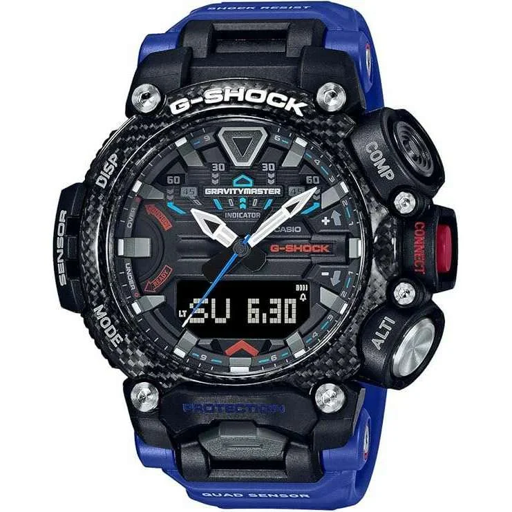 Women’s Dress Watches with Elegant StrapsCASIO G-SHOCK GRAVITYMASTER BLUETOOTH CARBON CORE GUARD BLUE MEN WATCH GR-B200-1A2JF