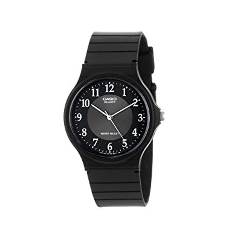 Casual Watches for Weekend OutingsCasio Analogue Black Dial Resin Strap Unisex Watch| MQ-24-1B3LDF