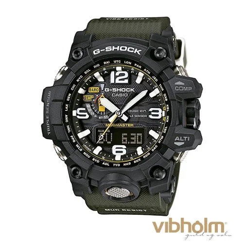 Waterproof Diving Watches with Rotating BezelCASIO - G-Shock Mudmaster Herreur - sort resin GWG-1000-1A3ER