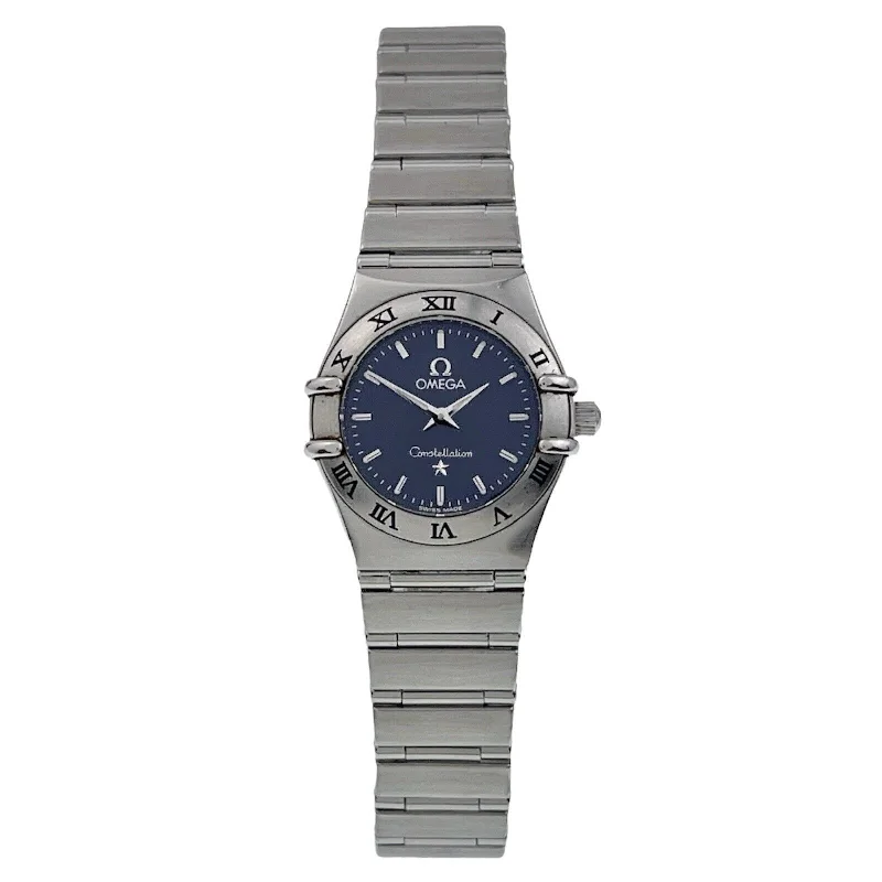 Watches with GMT FunctionOmega Constellation Stainless Steel Gray Dial 22mm Quartz Women’s Watch 1562.40