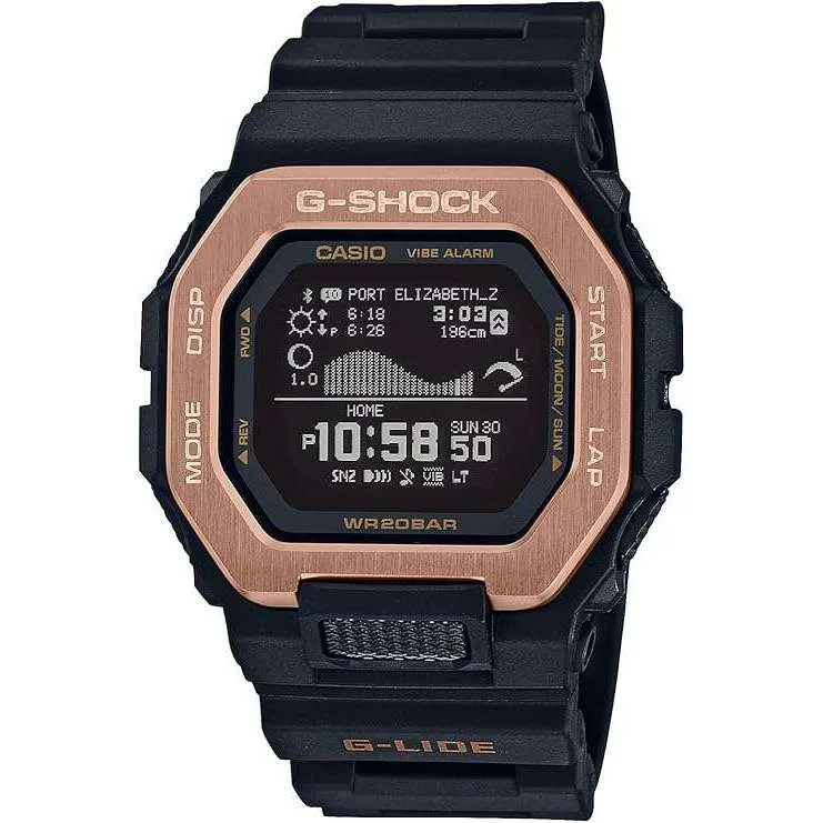 Luxury Brand Automatic Watches for MenCASIO G-SHOCK G-LIDE DIGITAL BLACK & PINK GOLD MEN WATCH GBX-100NS-4JF