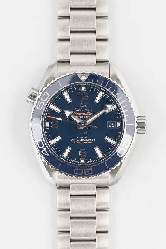 Stainless Steel Bracelet Watches for DurabilityOMEGA Seamaster Planet Ocean 39.5mm - Blue