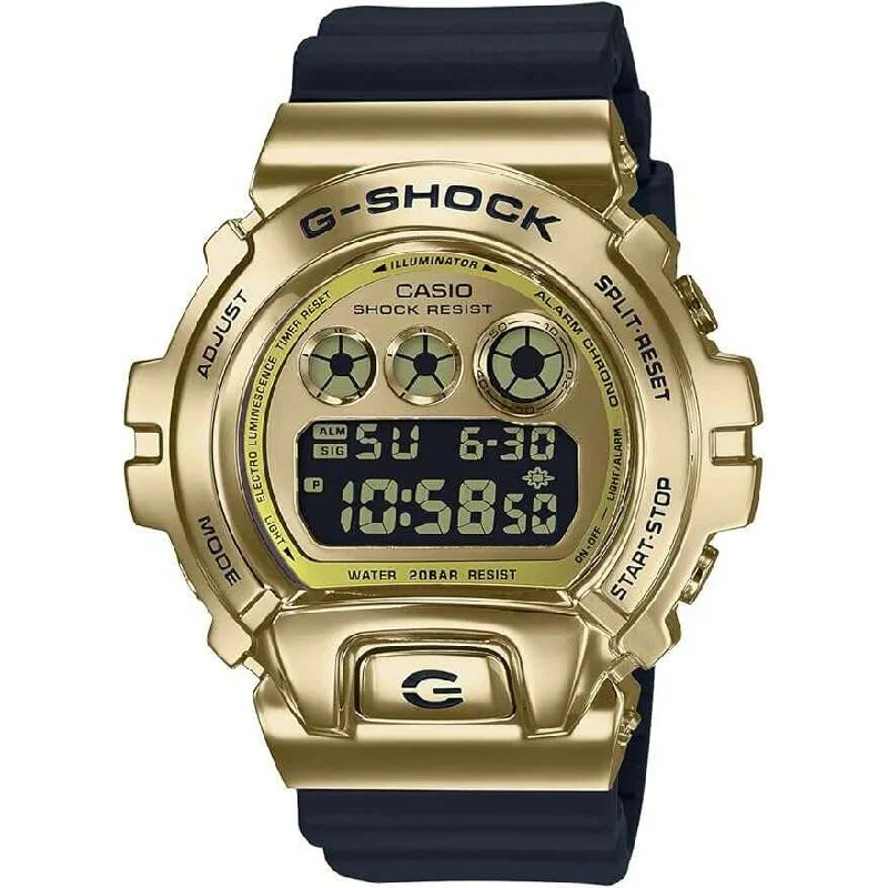 Watches with Braided Straps for a Handmade TouchCASIO G-SHOCK METAL COVERED DIGITAL BLACK & GOLD MEN WATCH GM-6900G-9JF