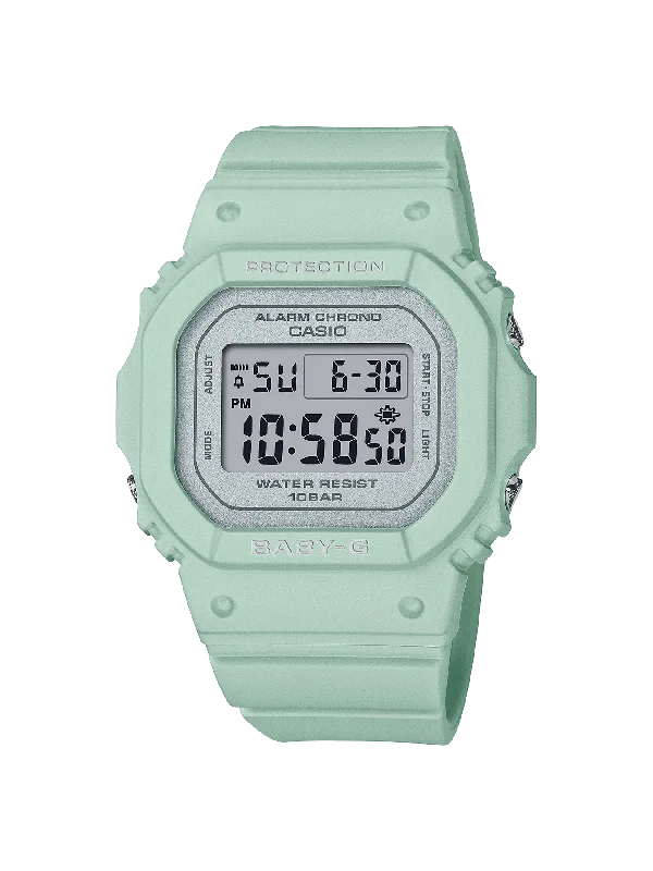 Limited Edition Watches for Exclusive CollectorsBABY-G Digital Spring Colours Green Resin Band Watch BGD565SC-3D